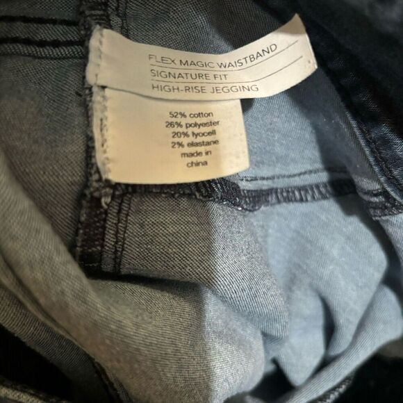 Lane Bryant High Rise Jeggings Womens 20 Blue Flex Magic Waistband Signature Fit - Picture 7 of 8